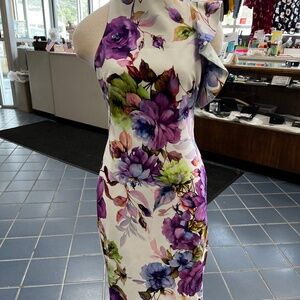 Unique Asymmetrical Black Halo Dress